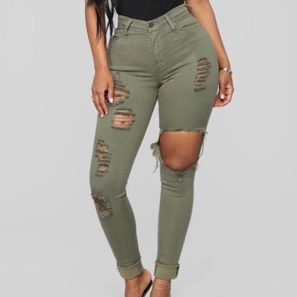 Fashion Nova Distressed Jeans